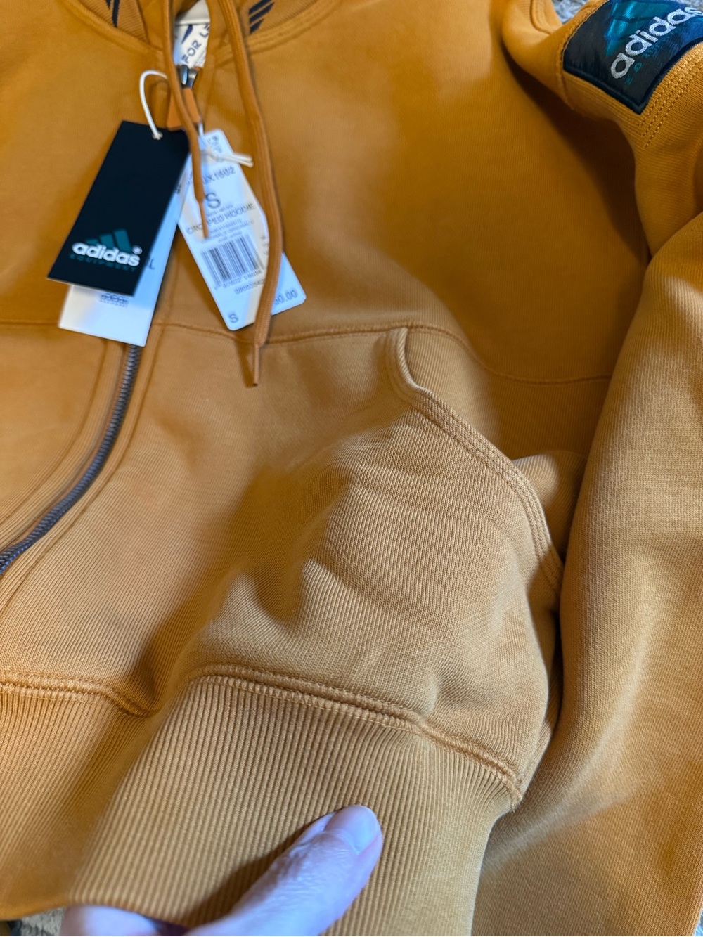 Adidas Equipment Cropped Hoodie - Craft Ochre - Picture 9 of 9